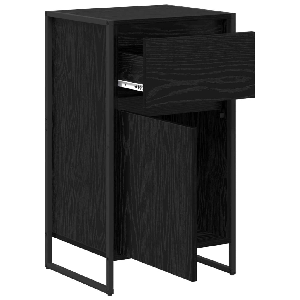 Credenza Rovere Nero 43 x 36 x 75,5 cm Legno multistrato