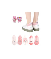 Calzini Bassi in Cotone con Gatti Ricamati | Gattini sul Tallone | Taglia Unica 35–40 EU