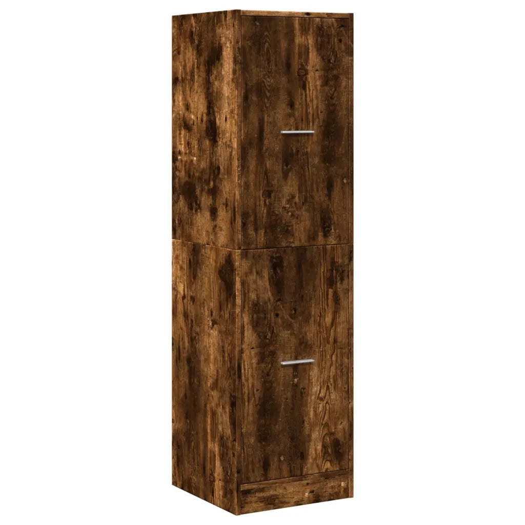 Armadietto da Farmacia Rovere Fumo 40x41x144,5 cm in Truciolato 3309640