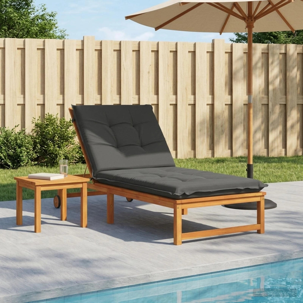 Cuscino per Lettino GEMERT 100% Poliestere Antracite 947439