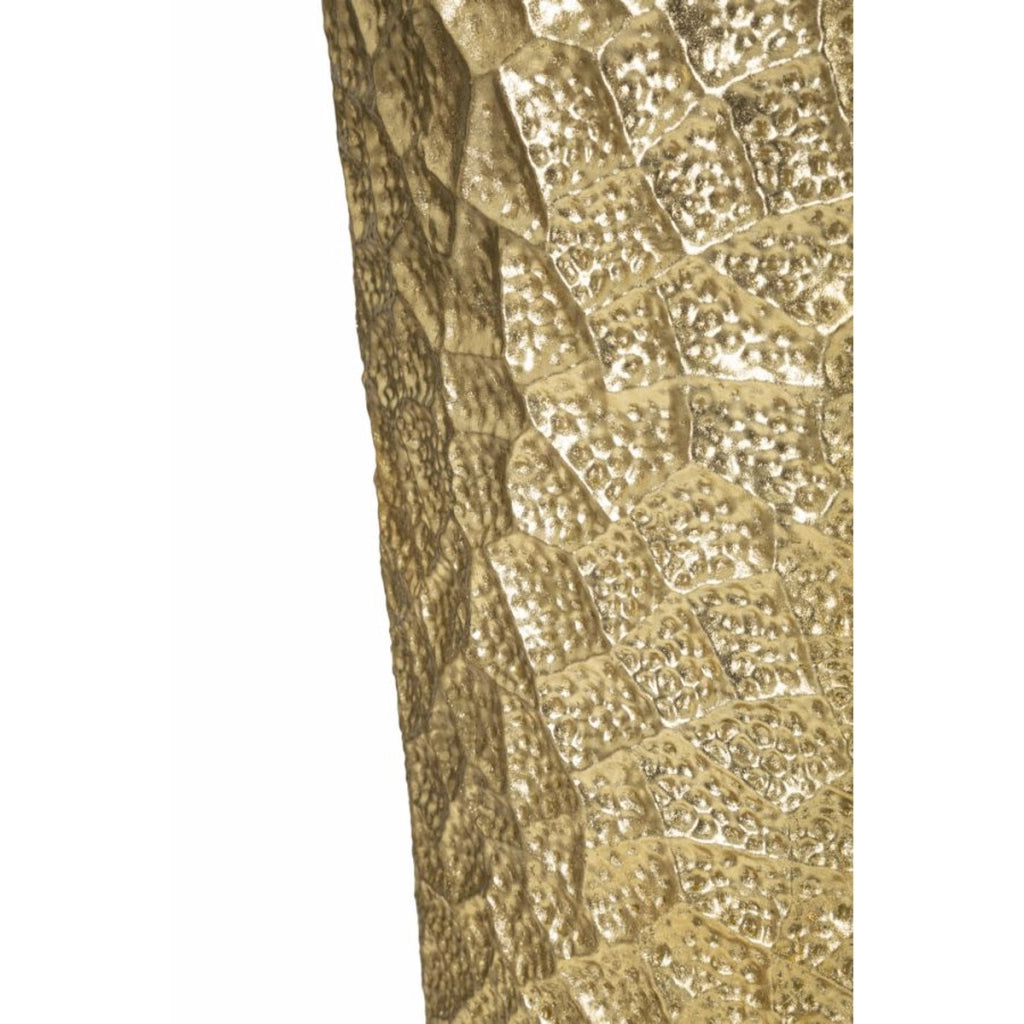 Set di 3 Vasi Decorativi VKH419, Oro, Metallo, 50,8x50,8x114,9 cm