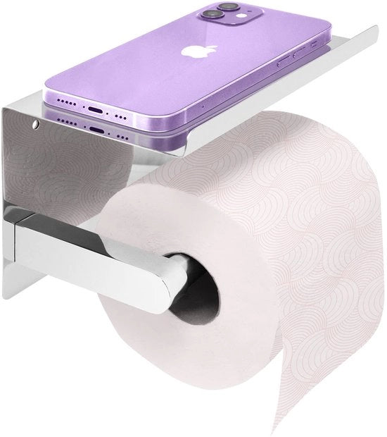 Supporto per Cartucce da Cucina in Acciaio Inossidabile, Autoadesivo, Forte, 3 m, Senza Forare o Utilizzare Viti - Supporto per Cartucce da Cucina da Muratura (Acciaio Inossidabile a Finitura Argento)