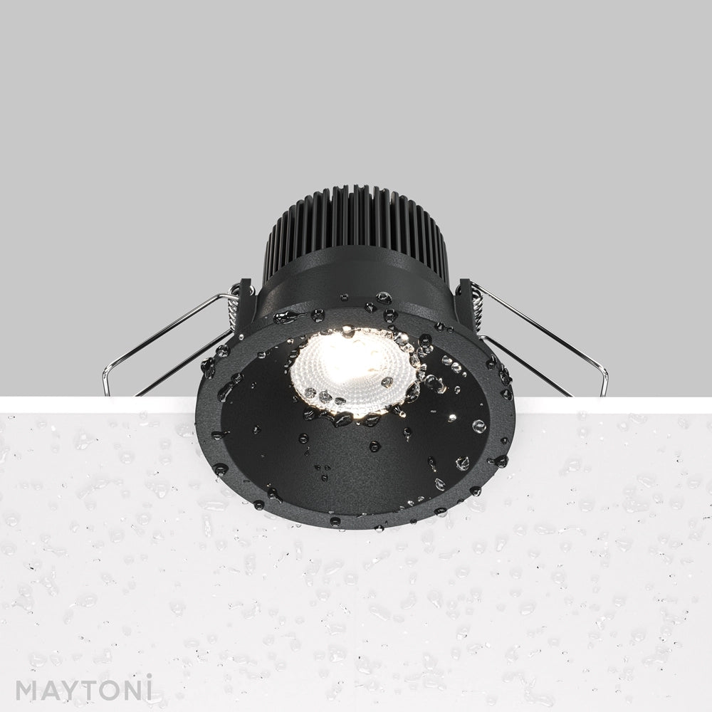 Maytoni Zoom faretto incasso LED nero IP65 6W 4000K