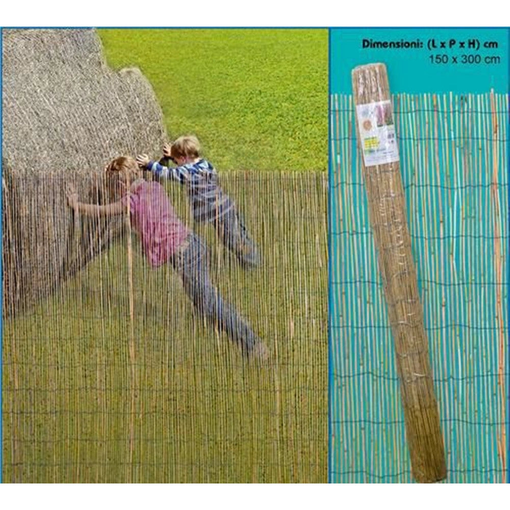 Trade Shop - Arella Frangivista In Bambù Classica Rotolo 150x300cm Per Recinzioni Giardini Tpl29 037512 -