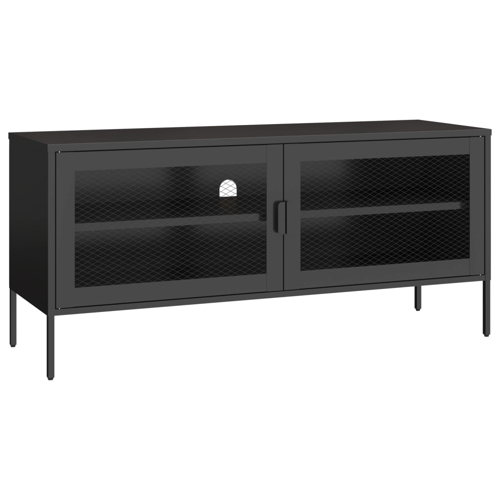 Mobile TV in metallo 120cm nero TOM