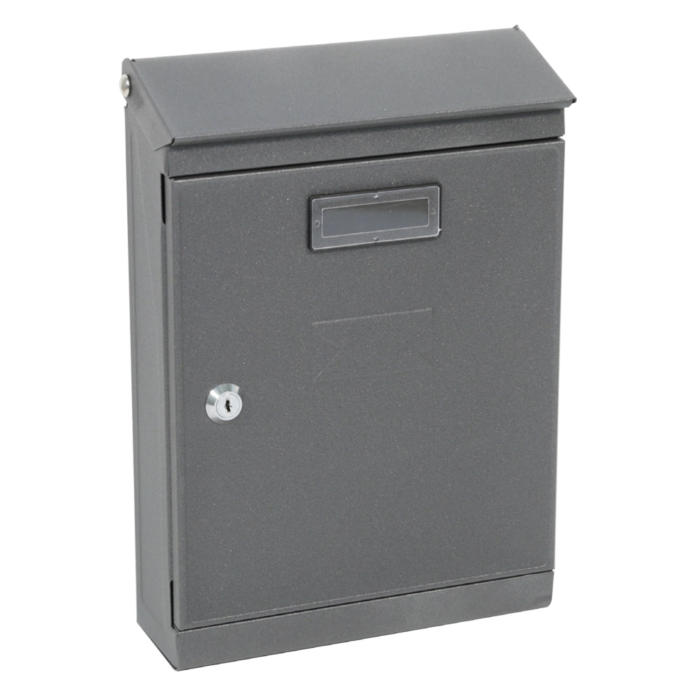 CASSETTA POSTALE 'PEONIA' cm 24,5x7,5x H.36 - grigio antracite  - KASART