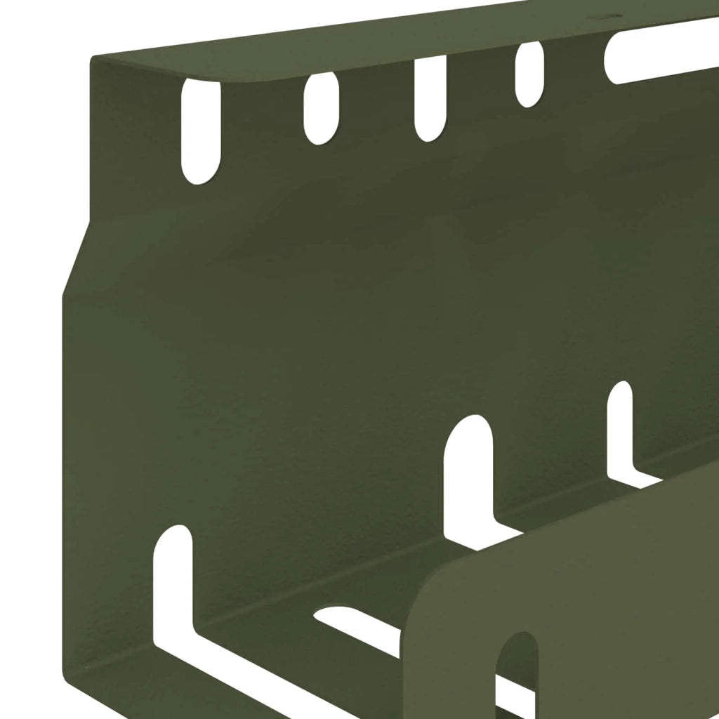 Vassoio per gestione cavi sotto il tavolo 2 pz Verde Oliva 8007581