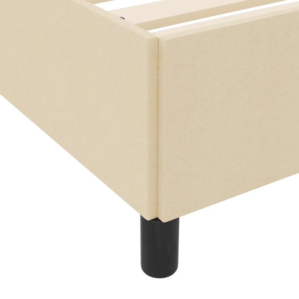 vidaXL Letto a molle Crema e Nero 100 x 200 cm