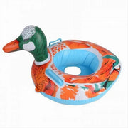 Trade Shop - Salvagente Gonfiabile Mutandina Per Bambini A Forma D'anatra Con Maniglie Piscina -