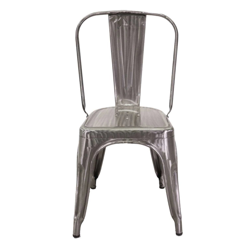 Sedia ferro new bristol galvanizzato cm 43x43h45/84