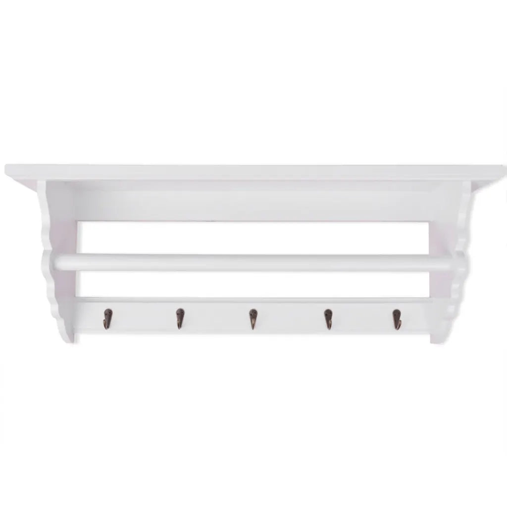 Appendiabiti in MDF bianco in stile barocco CFW8743133