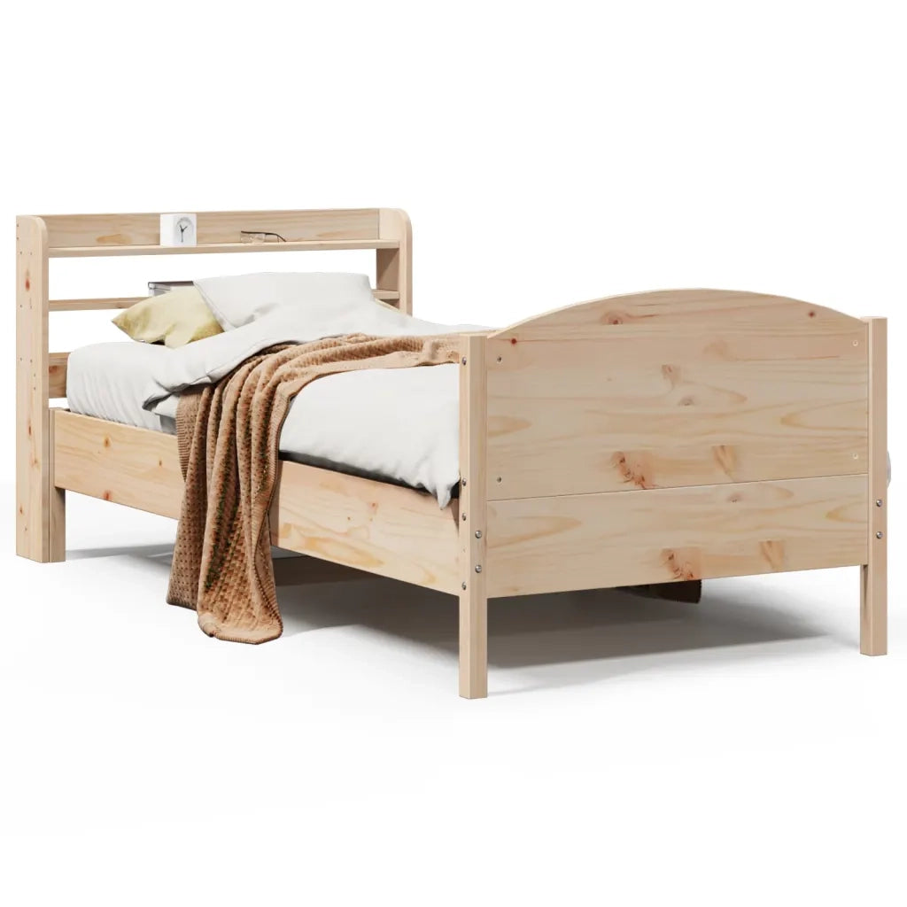 vidaXL Giroletto senza Materasso 100x200 cm in Legno Massello di Pino