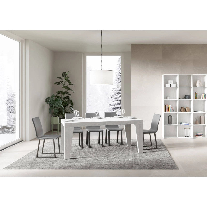 Tavolo allungabile 200/304x90 cm Naxy Premium - Bianco Frassino