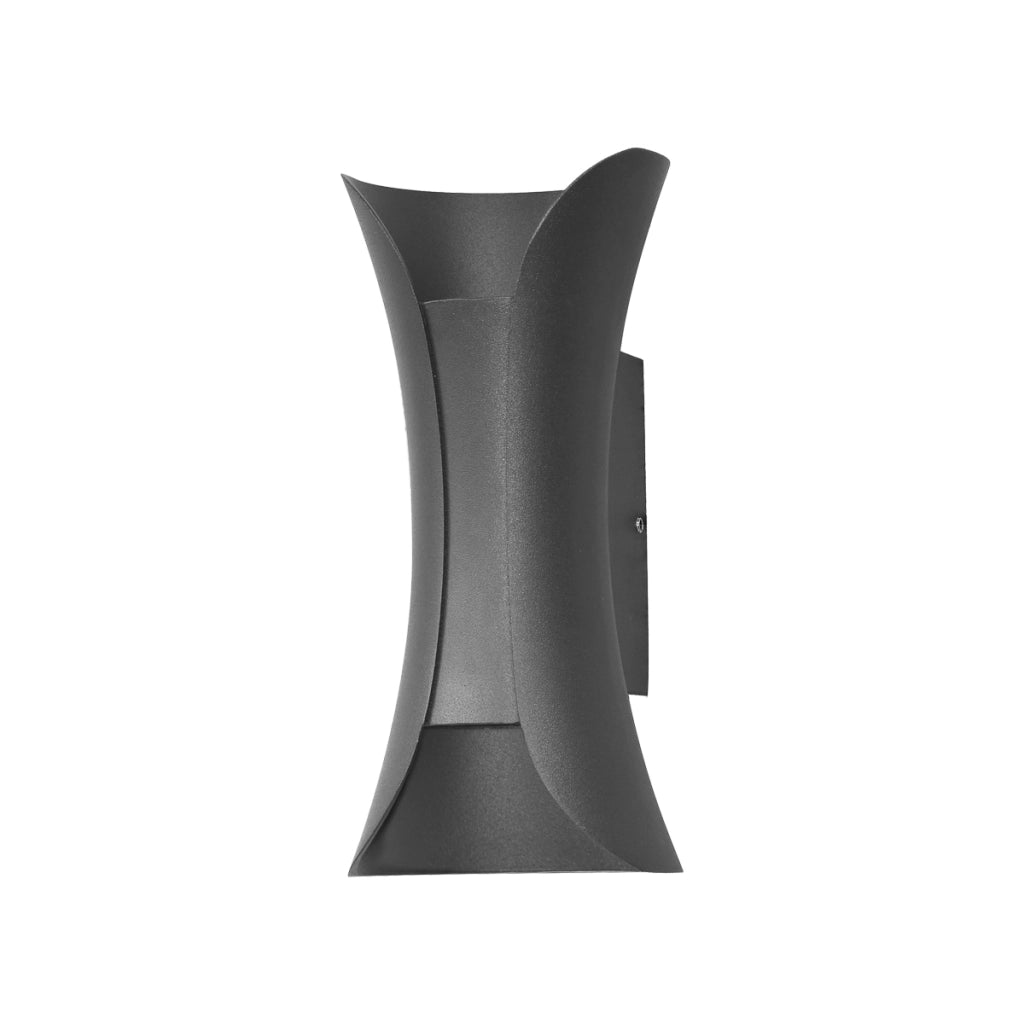 Applique esterno Italux Dante nero LED 6W 4000K su/giù