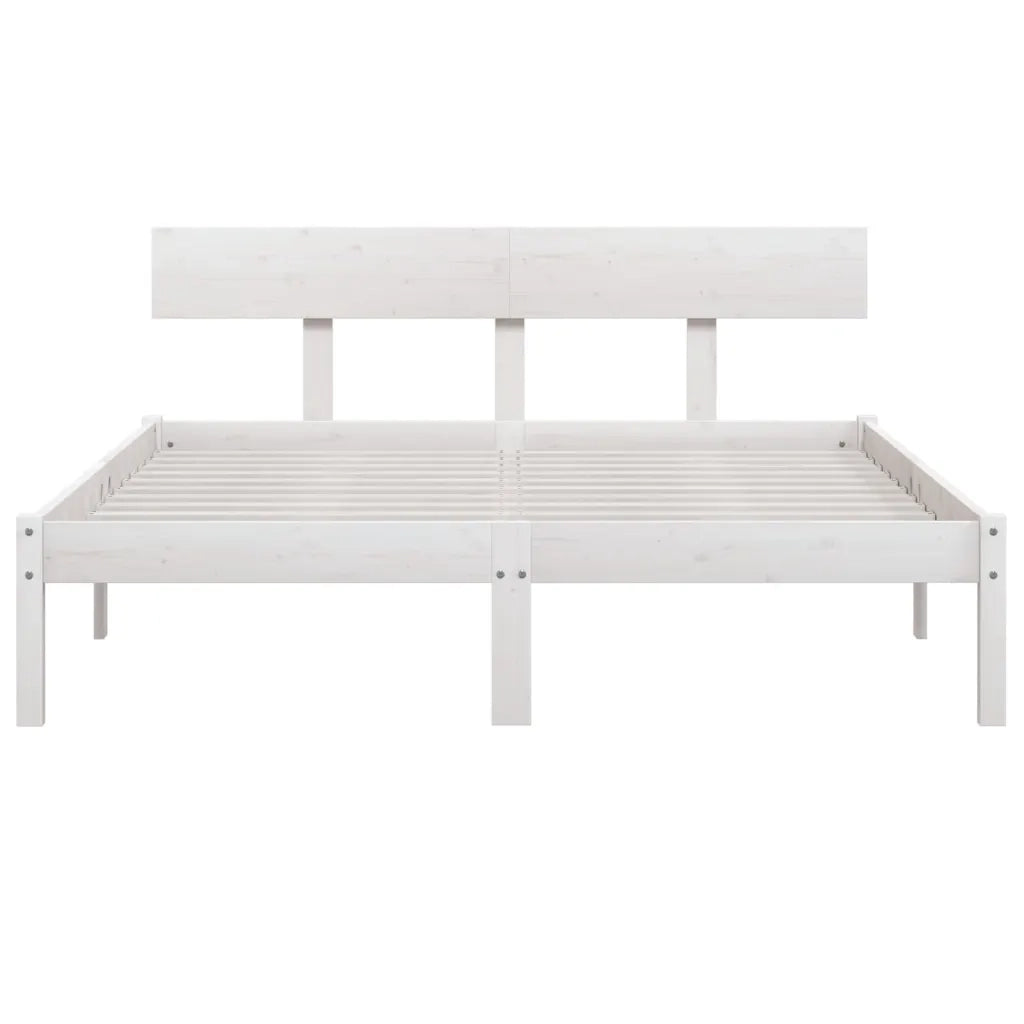 Giroletto Bianco in Legno Massello 120x190 cm Small Double 810118