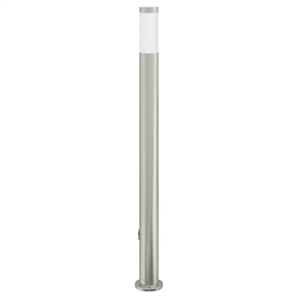 Lampada a paletto con sensore e presa 110 cm Acciaio Inox IP44 4006021