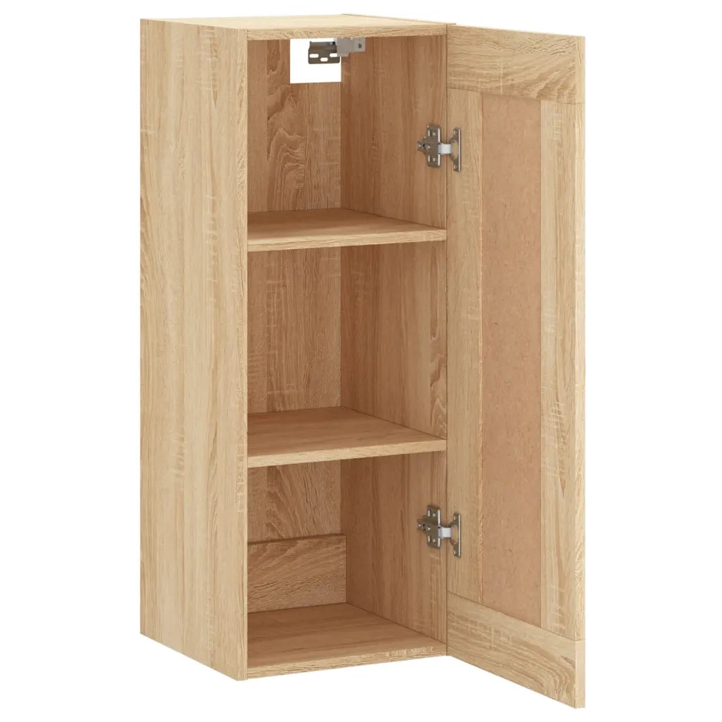 vidaXL Mobile a Parete Rovere Sonoma 34,5x34x90 cm Legno Multistrato