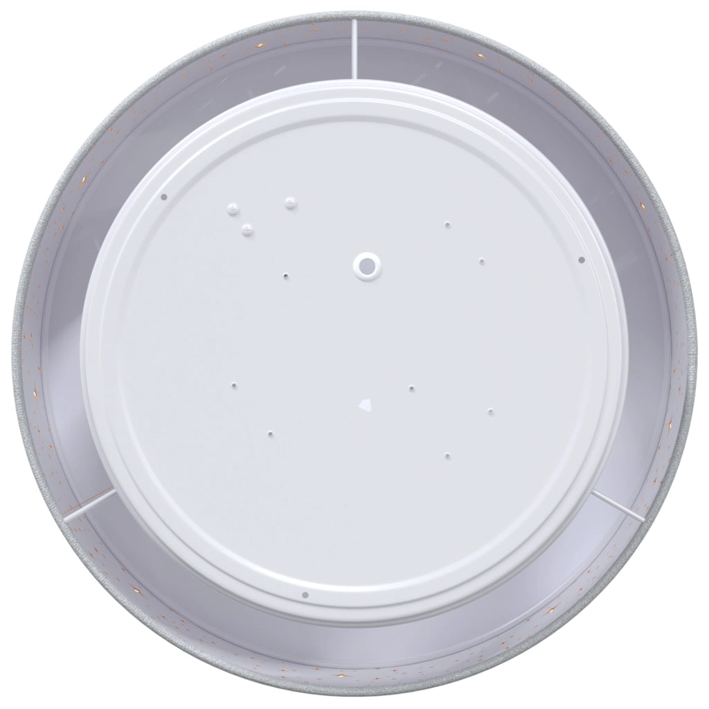 Lampade a soffitto con paralume stellato Grigio Ã˜ 30 cm Tessuto E27