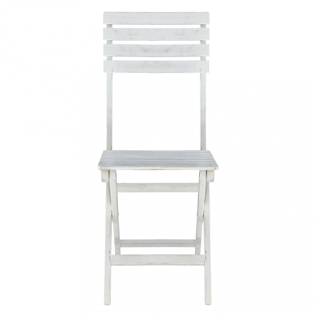 Sedia da Giardino Dalila 36x53x87 h cm in Legno Bianco