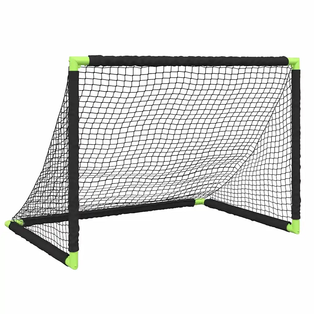 Porta da Calcio per Bambini Pieghevole Nera 90x64x64 cm 4008438