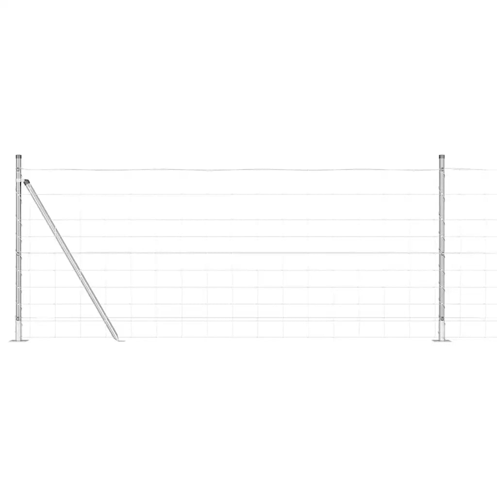 Palo della recinzione Zincato 50 x 1 m Acciaio