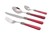 Servizio Set di Posate 24 Pezzi in Acciaio Inox Rivadossi Sandro Elena Bordeaux
