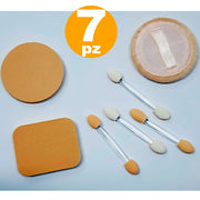 Trade Shop - 7 Spugne Lattice Morbida 4 Applicatori Make Up Ombretto Fondotinta Cipria Fard -