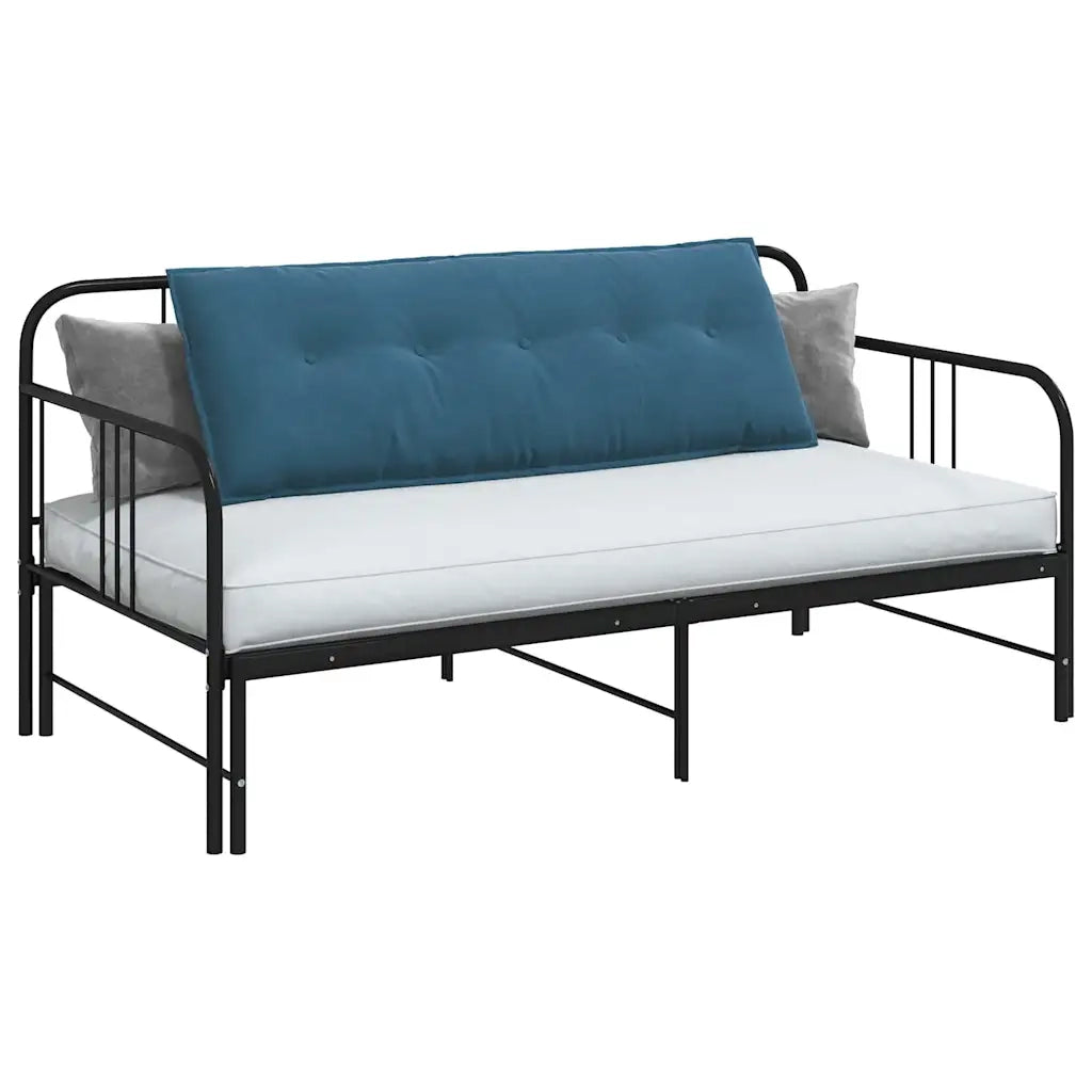 Cuscino per Schiena Blu 140 x 50 cm Tessuto in Cords 42014846