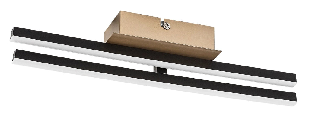 Plafoniera moderna nero oro LED 16W 4000K Demir Rabalux
