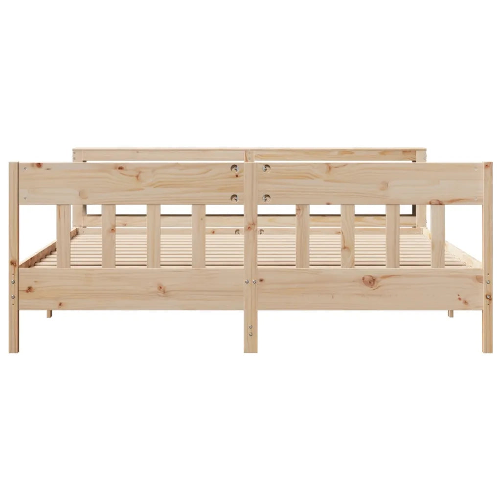 Letto senza Materasso 180x200 cm in Legno Massello di Pino 3306255