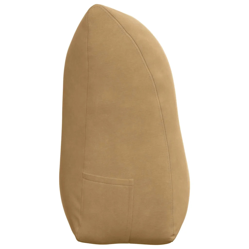 Cuscino per Schiena Marrone 100 x 24 x 50 cm Velluto 42014466