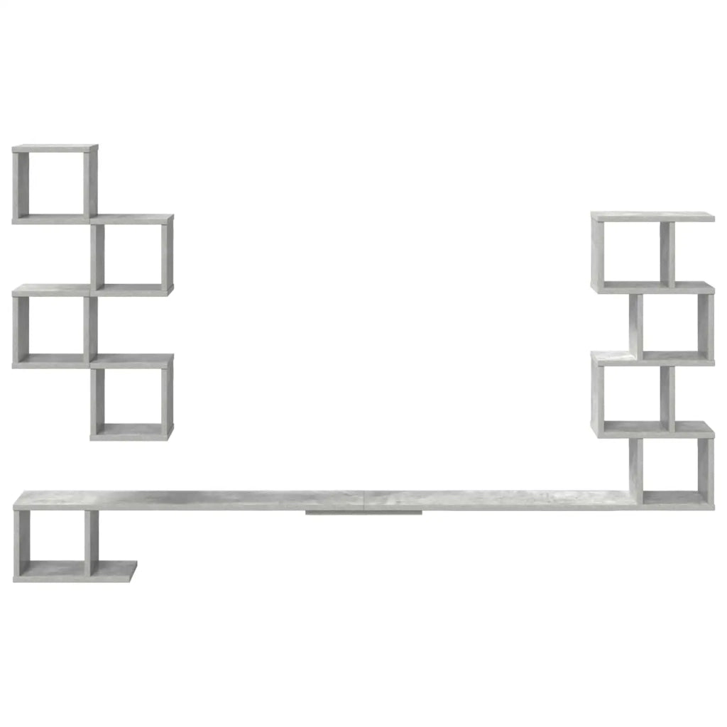 Mensola per TV da muro Grigio Cemento 160 x 15 x 94 cm 8012311
