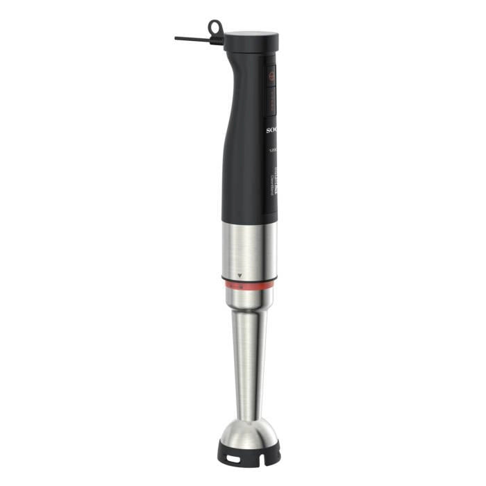 Frullatore ad immersione 1200W con 4 lame acciaio inox, bicchiere 600ml, velocità variabile continua, funzione turbo - SOGO