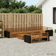Set di divani da esterno 9 pcs