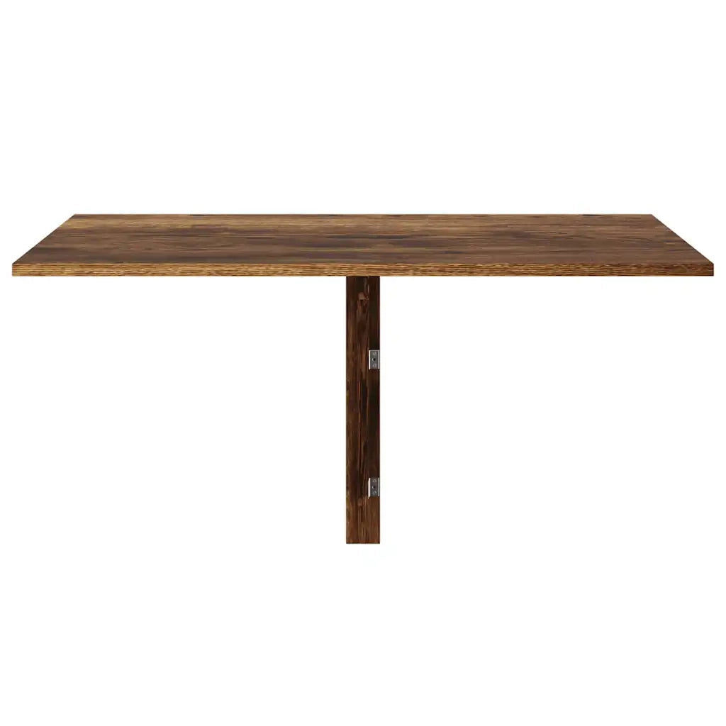 Tavolino Parete Pieghevole Rovere Fumo 100x60x56 cm Multistrato 342650