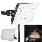 Faro LED slim faretto orientabile staffa IP65 diffusore opaco luce giardino negozio cancello tabelle insegne 20W