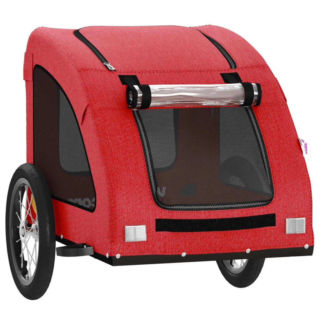 Rimorchio/carrello per animali domestici rosso 02_0044348