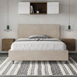 Letto Matrimoniale Extra Large 200x200 cm Senza Rete Adele Sabbia