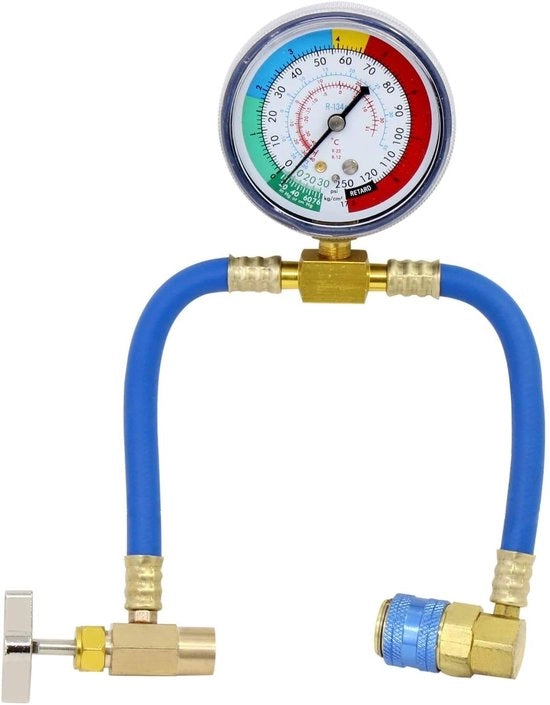 Sistema di climatizzazione per auto R134A - Set di accessori di ricarica - Mezzo di ricarica - Per auto - Facile da utilizzare
