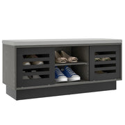 Panca portascarpe multifunzionale 99,5 x 34,5 x 46 cm seduta comoda 6 scomparti design retrò in MDF color caffè 20_0021120