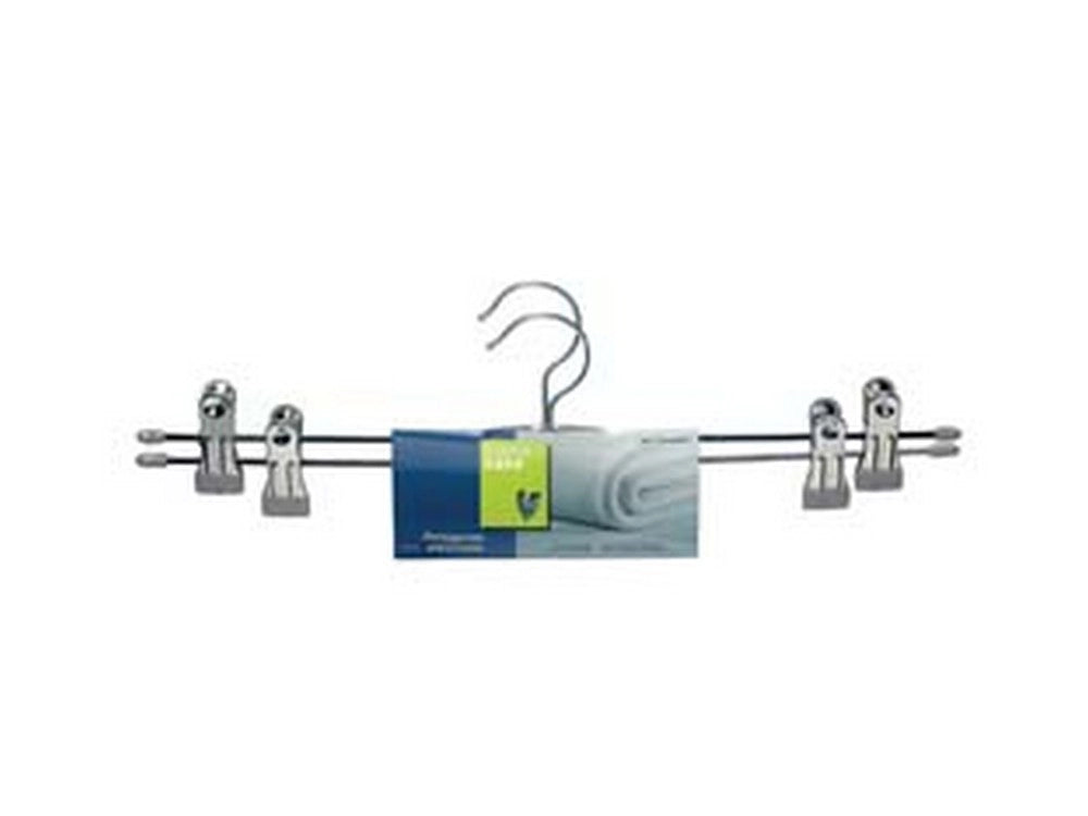 12pz stampella portagonne con clips "cuore casa"  - set pz.2 - colore grigio cod:ferx.fer322256
