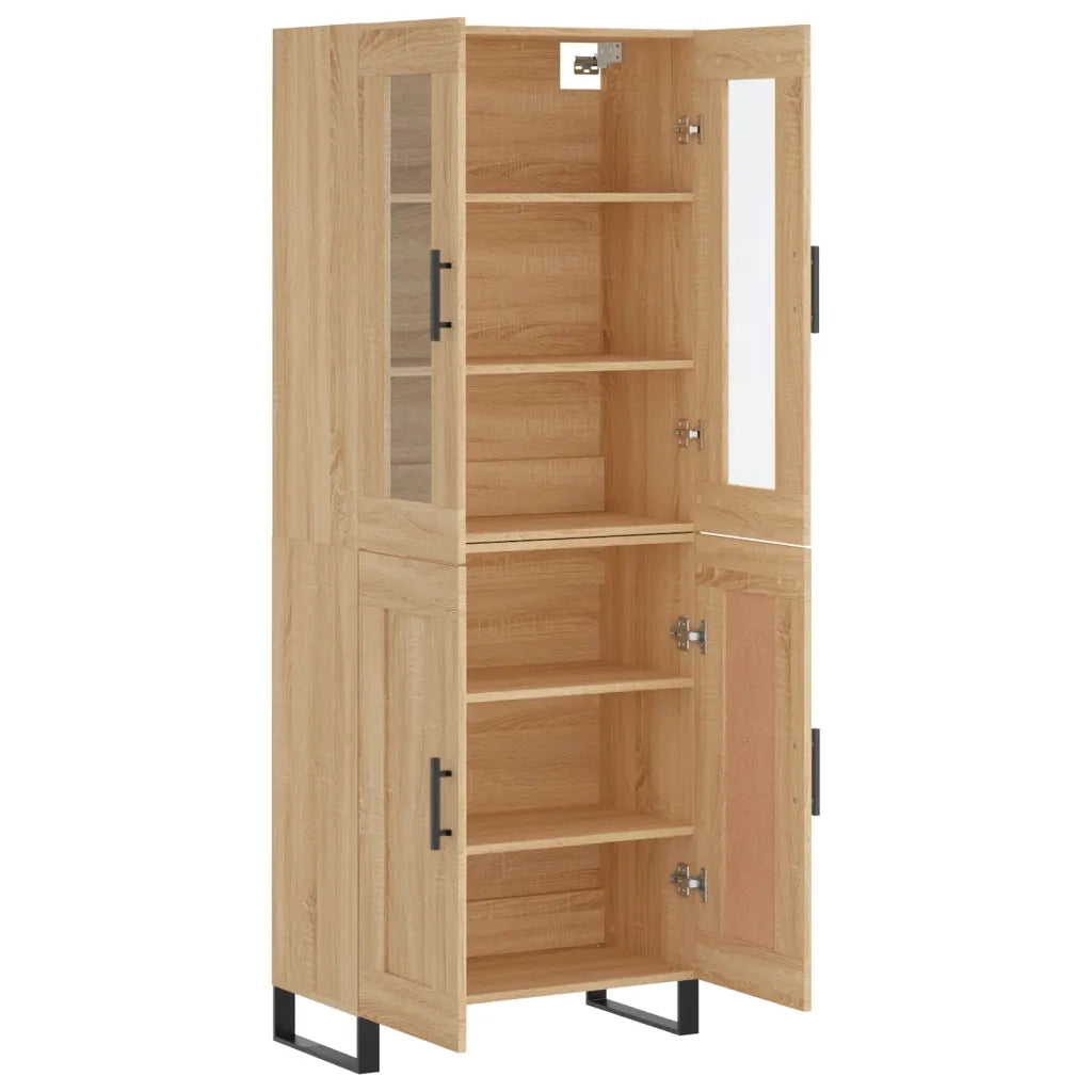 Credenza Rovere Sonoma 69,5x34x180 cm in Legno Multistrato 3198364