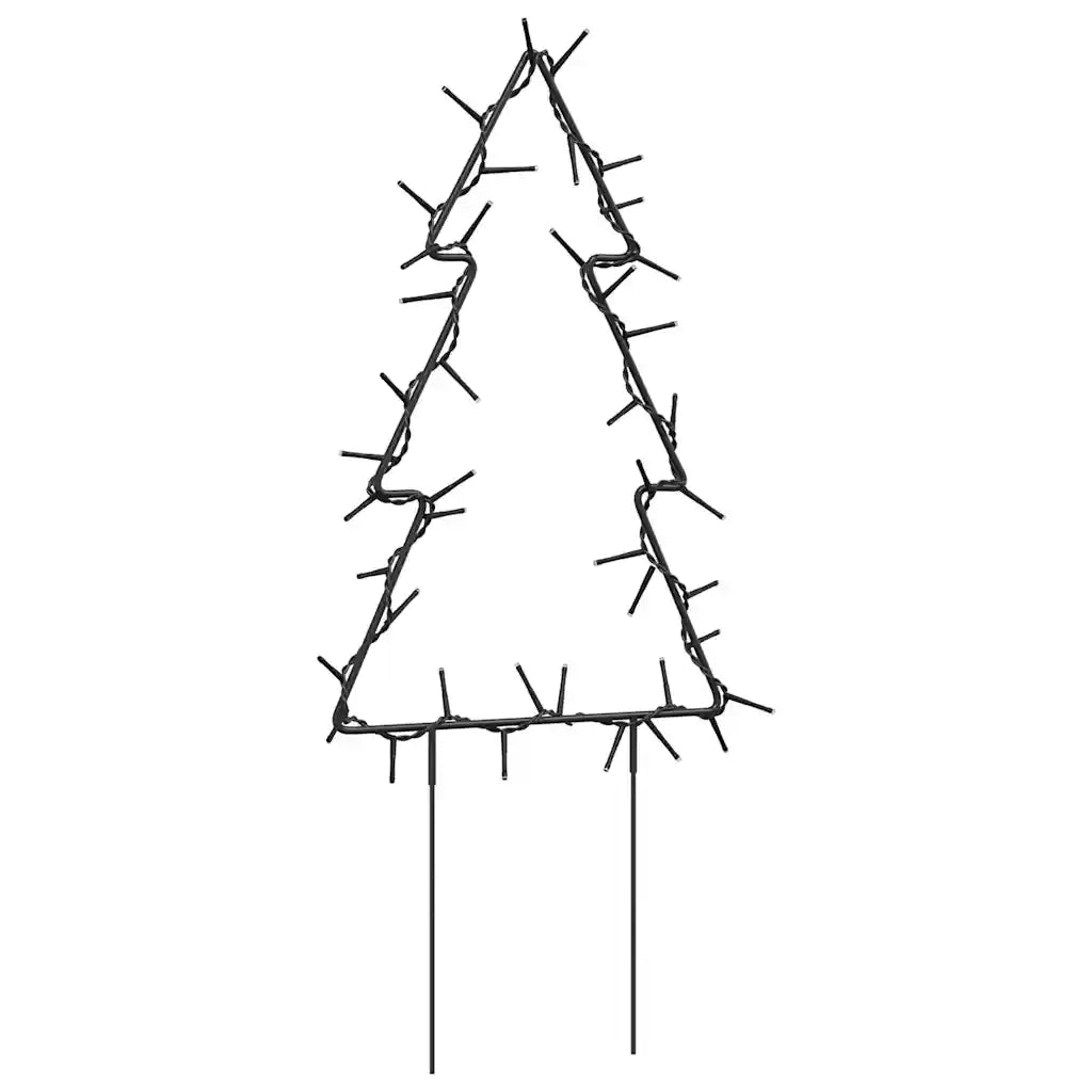 Decorazioni Luminose Natalizie Picchetti 3pz Albero 50LED 30cm 357720