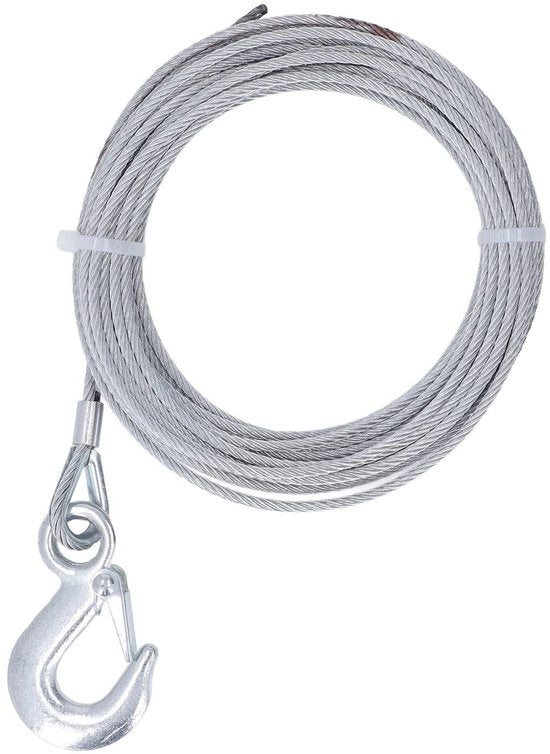Cavo in Acciaio Inossidabile da 4mm x 12m - Peso di Sostegno 2000lbs - Progettato Professionalmente - Adatto per Costruzioni Navali e Turismo - Cavo di Acciaio