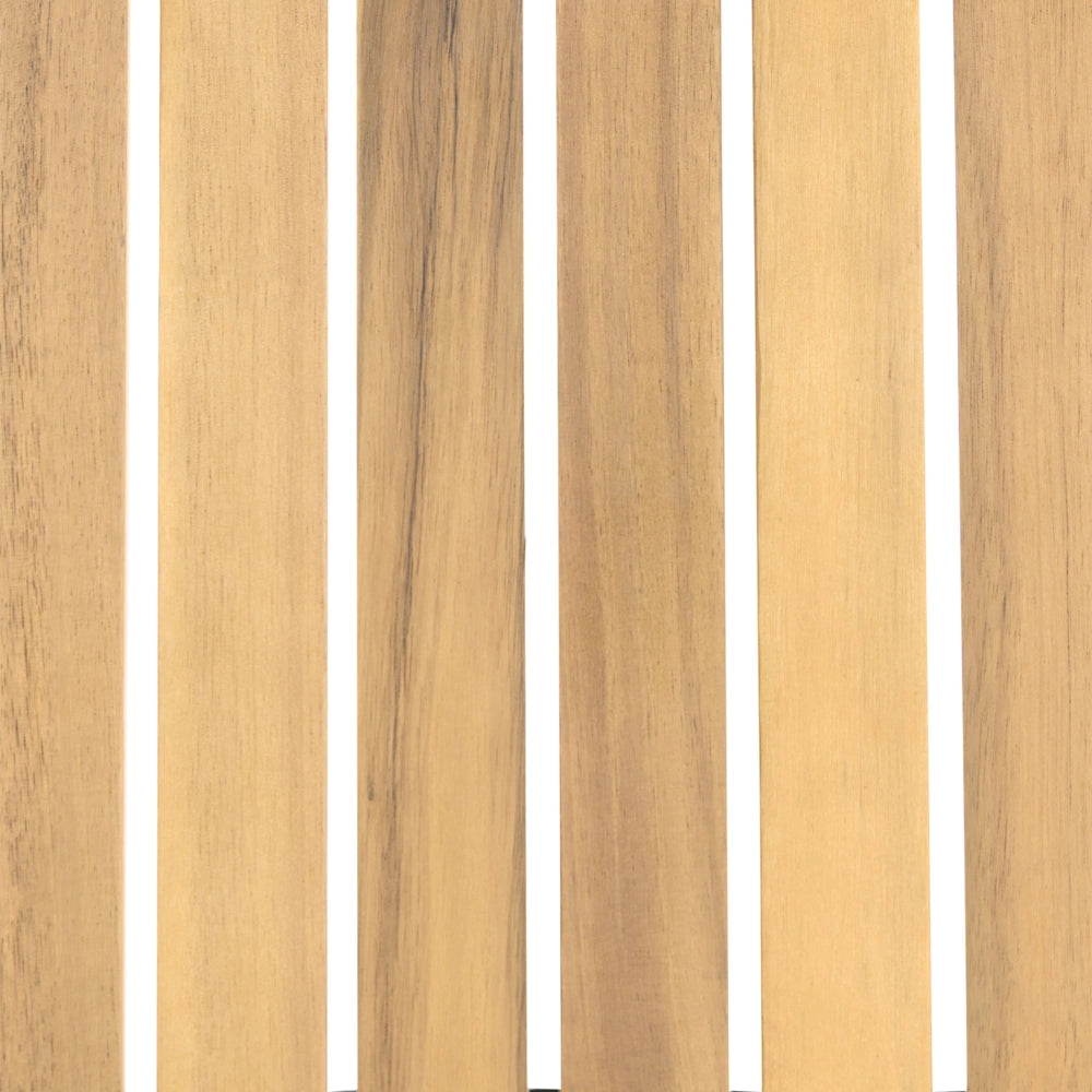 Set da giardino composto da 2 sedie in legno di acacia laminato, struttura in acciaio, stile moderno, marrone chiaro