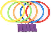 5 pezzi di anello elastico - Gioco per bambini - Gioco dei cerchietti - Attività di gioco per bambini.