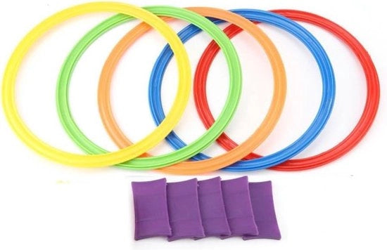 5 pezzi di anello elastico - Gioco per bambini - Gioco dei cerchietti - Attività di gioco per bambini.