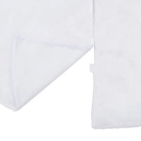 Gonna per albero di Natale bianca 150 cm in pelliccia sintetica 330271