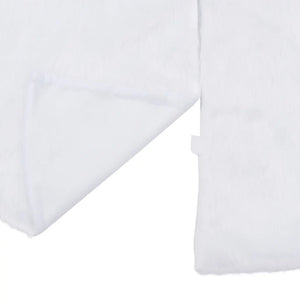 Gonna per albero di Natale bianca 150 cm in pelliccia sintetica 330271