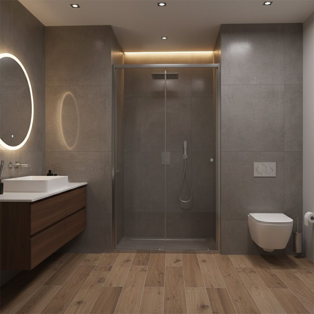 Porta Doccia Rea Primo Slide 120 Chrome